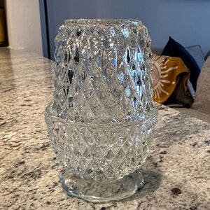 Elegant Glass Diamond Pattern Fairy Lamp